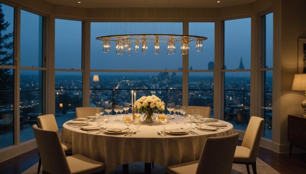 Déguster un dîner aux chandelles suspendu