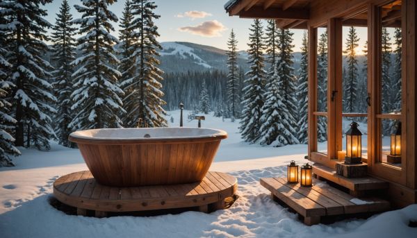 Profiter d'un bain nordique privatif en plein air